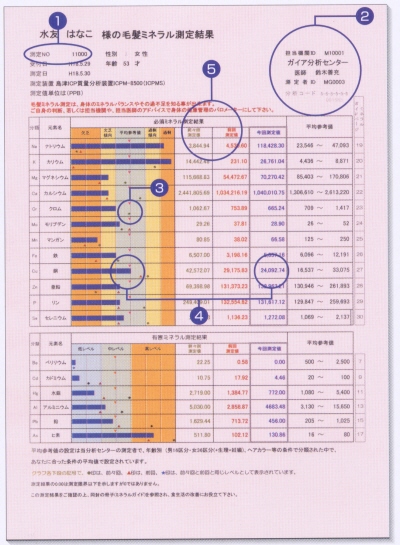 毛髪ミネラル測定 水友