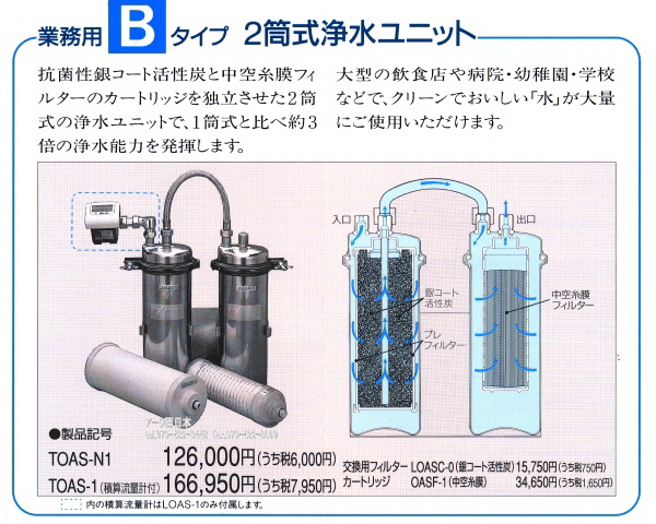 キッツ・マイクロフィルター製 浄水器・整水器 OSSC-4 - 1